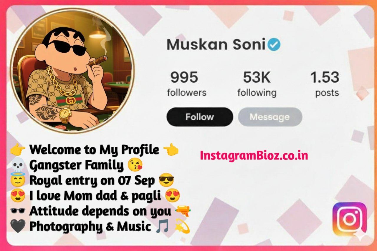 Gangster Bio For Instagram In English