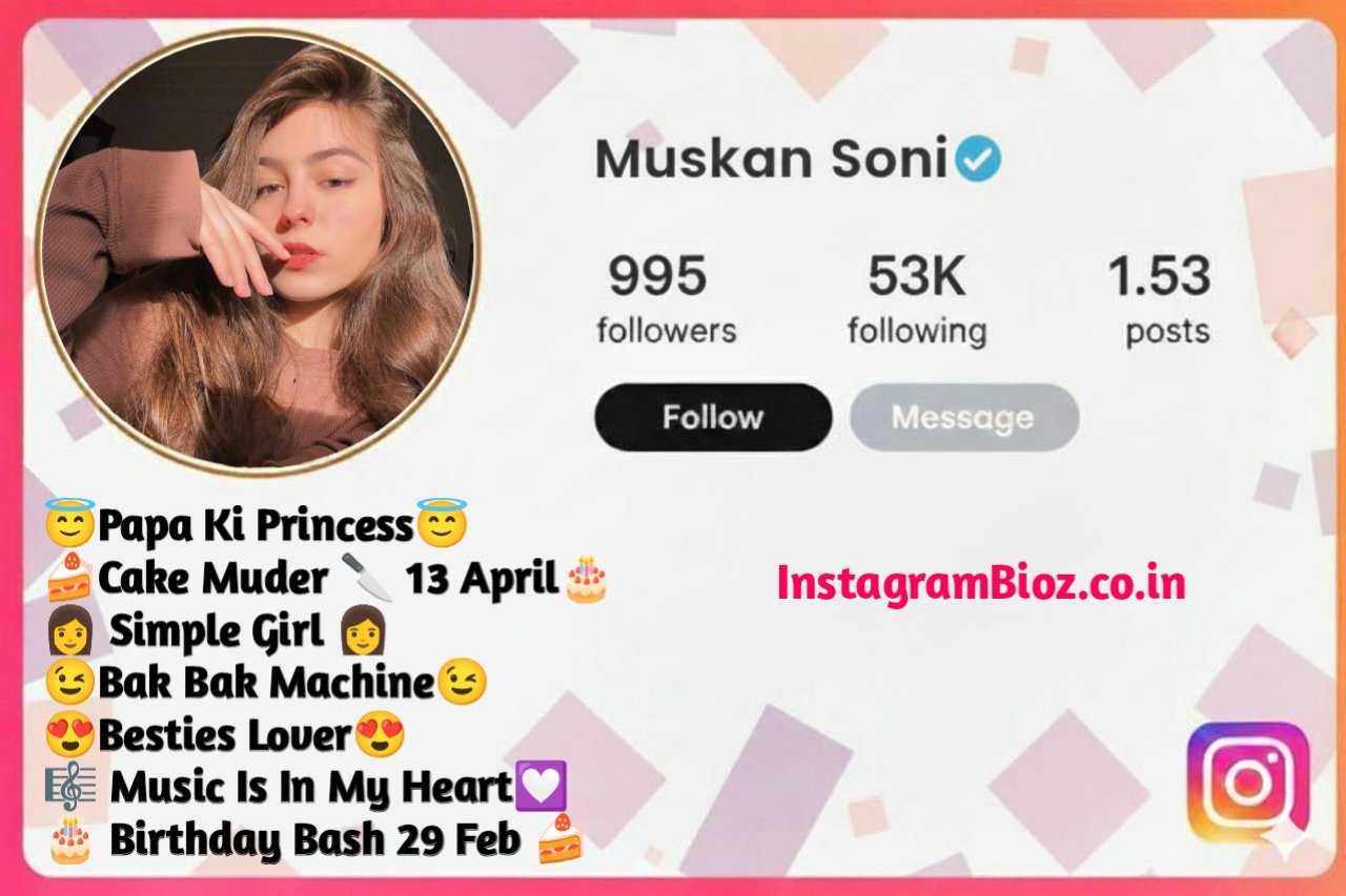 Instagram Bio For Girls Stylish Font
