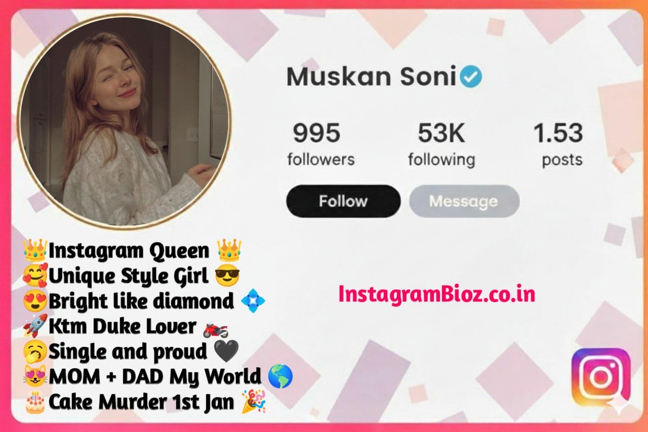 Short Instagram Bio For Girls