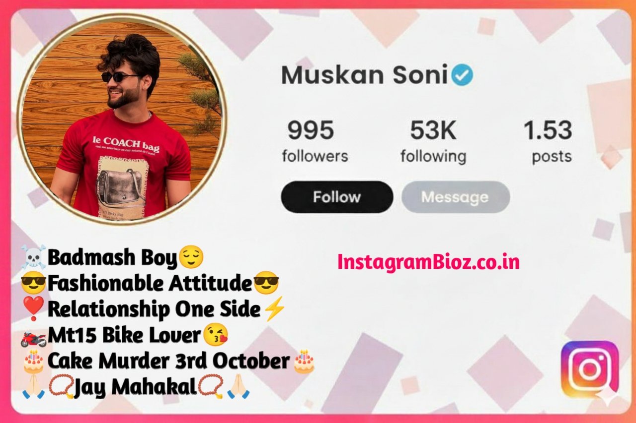 Stylish Instagram Bio for Boys