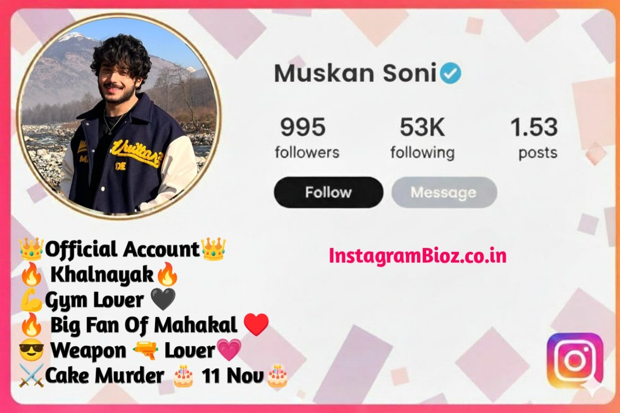 Stylish Instagram Bio for Boys